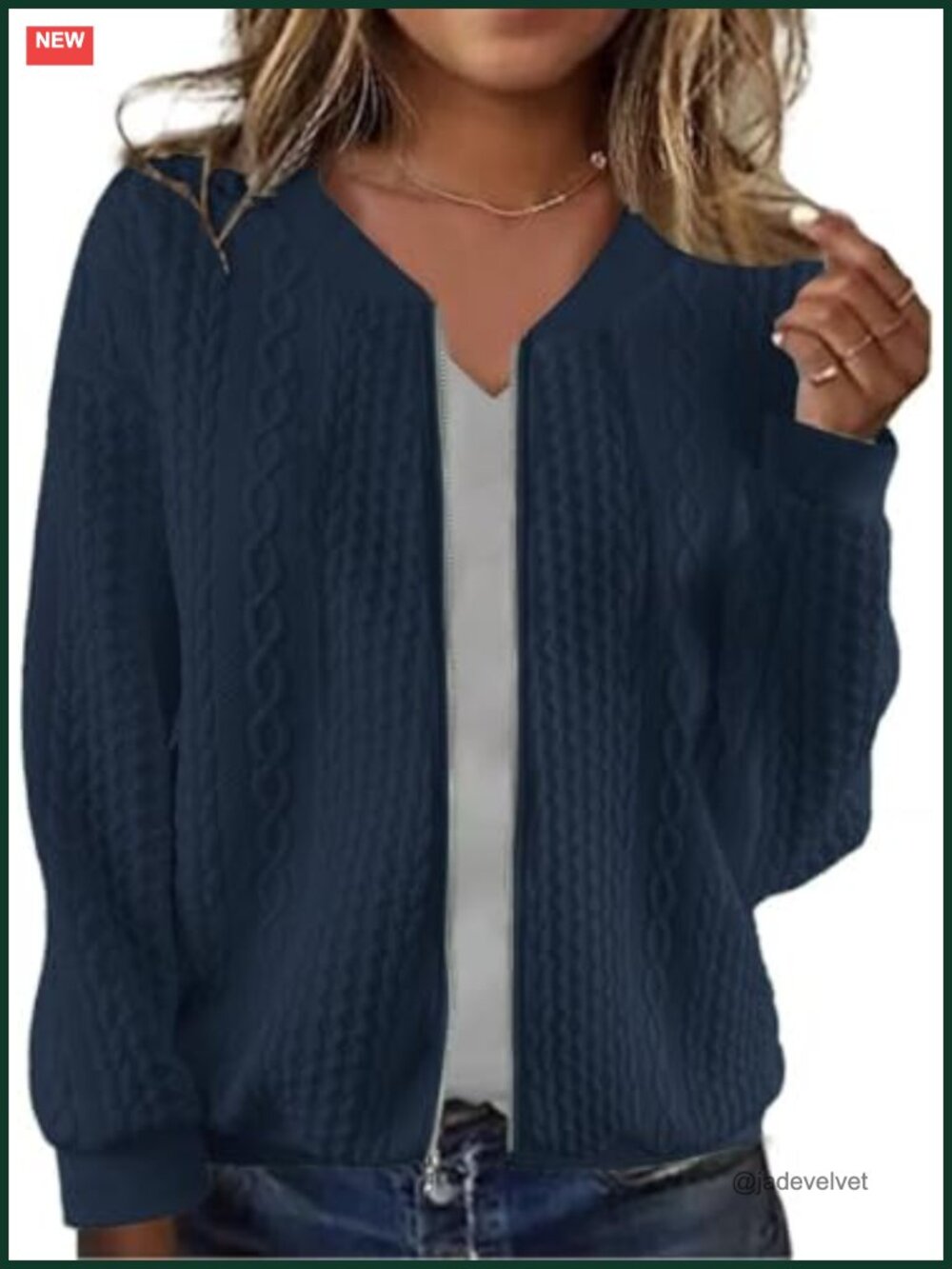 Women's Zip-Up Sweatshirt Jacket Stand Collar Casual Coat with Pockets